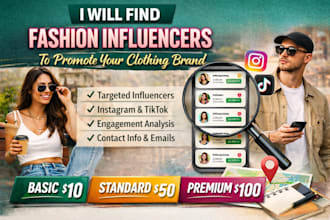 find fashion influencers to promote your clothing brand