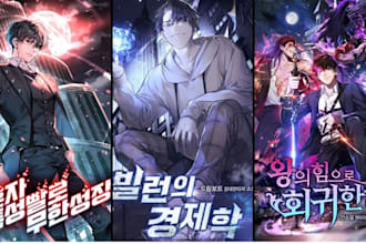 design professional manga, anime webton comic and graphic novel art