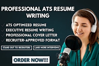 design an ats optimized resume executive CV and cover letter