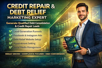 do credit repair marketing, debt relief and consolidation leads