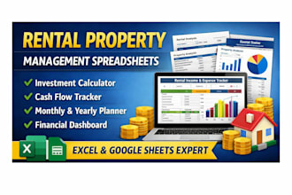 rental property management excel investment calculator tracker google sheet