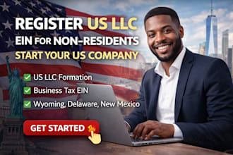 register US llc and ein for non US residents and start your US company