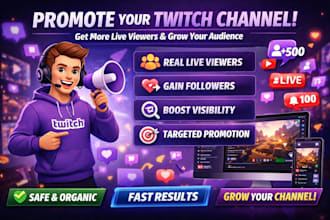 promote yourtwitch promotion for more live viewers