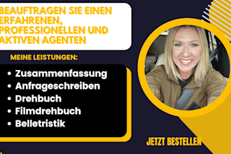finden sie erstklassige literaturagenten für ihre romane, sachbücher und drehbüc