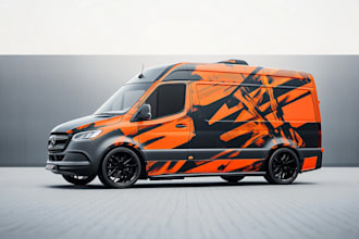 create vehicle wrap design of truck,van,pick up,trailer