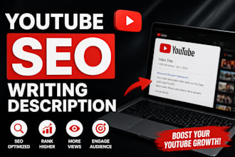 write engaging SEO youtube video descriptions