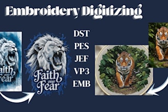 do embroidery digitizing logo into dst pes jef embroidery file fast