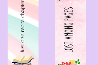 design aesthetic printable bookmarks for readers and bookstagrammers
