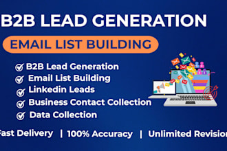 do b2b lead generation, email list building, data collection