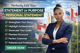 perfect edit statement of purpose or personal statement