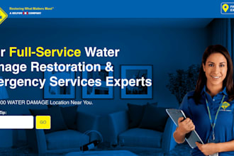 build water damage restoration, water treatment, water filtration wordpress site
