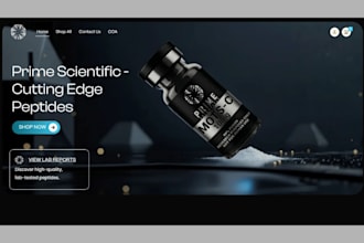 build peptide website peptide store supplement website research peptide website