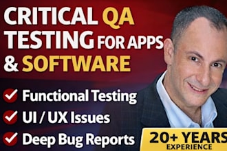 provide expert QA testing and bug reports
