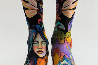 unique socks design and custom socks design