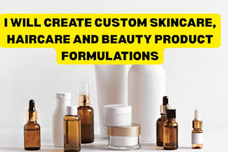 create custom skincare, haircare and beauty product formulations