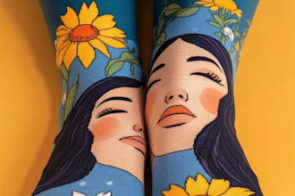 design custom and unique socks design
