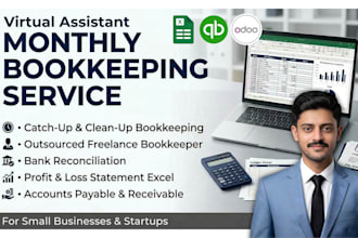 do monthly bookkeeping catchup service outsource freelance bookkeeper