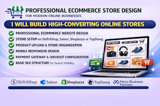 design shift4shop saleor shoplazza topdawg website store design products website