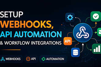 setup webhooks, API automation, and workflow integrations
