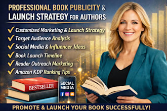create a powerful book publicity, promotion and launch strategy for authors