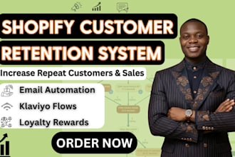setup shopify customer retention and klaviyo flows to boost sales