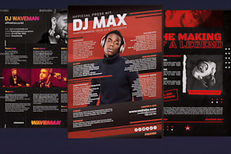 do professional dj epk music artist epk press kit, media kit with clickable link