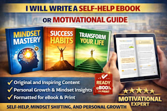 write a powerful self help ebook, motivational or mindset guide