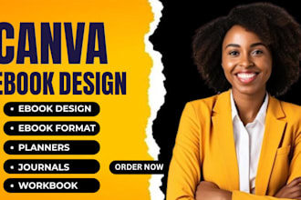 design canva ebook, canva ebook design workbook, lead magnet canva flyer