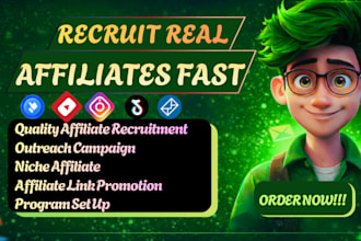 recruit affiliates and do influencer outreach for your affiliate program