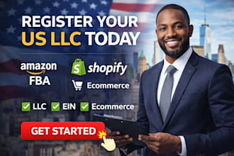 register US llc and ein for shopify amazon fba and ecommerce business