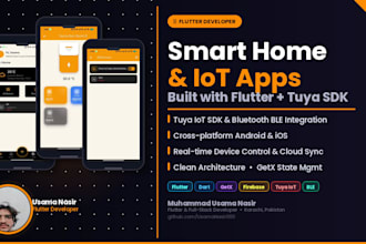 develop crossplatform flutter mobile app for android and ios