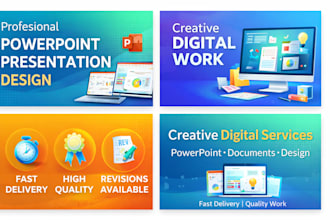 make presentation and documents for you at specific amount