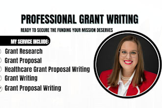 do startup home care grant writing, research, write healthcare grant proposal