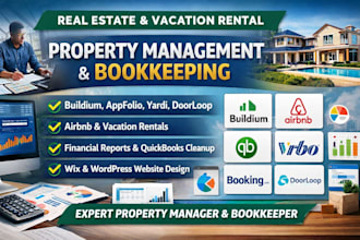 real estate property management bookkeeping using buildium yardi appfolio
