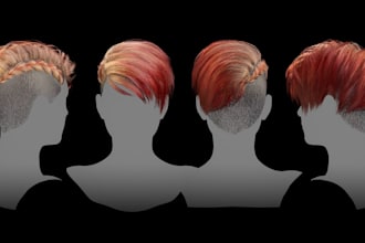 groom realistic 3d hair using maya xgen for characters