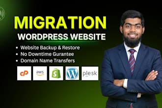 professionally migrate backup and fix wordpress