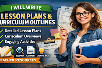 write professional lesson plans, curriculum outlines, and articles