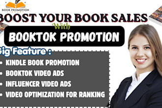 create viral booktok video for tiktok book promotion and marketing