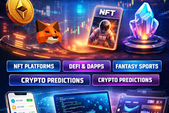 develop web3 crypto app, blockchain dapp, nft platform, fantasy sports or predic