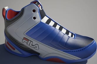 create 3d shoe and sneaker models with photorealistic renders