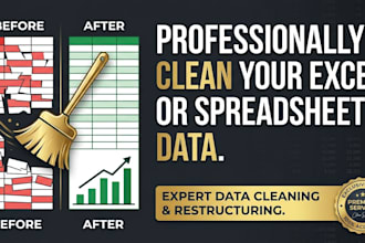 professionally clean your excel or spreadsheet data