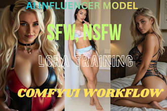create ai influencer model realistic ai lora training and ai instagram