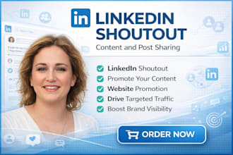 shoutout promote repost your content or post link with 3m linkedin audience