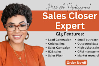 high ticket sales closer sales rep b2b sales closer sales expert salesperson sdr