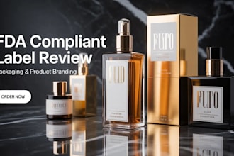 fda label review, supplement,cosmetic, review,product branding,luxury packaging