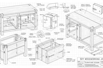 draw carpentry, furniture, dly woodworking joinery, shop drawing