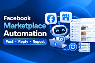 build facebook marketplace bot for auto posting and replies