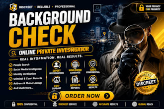investigate any target, background check, social media data and forensics expert