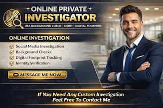 do osint investigation background check social media