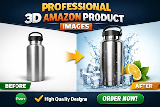 design high converting 3d amazon product images